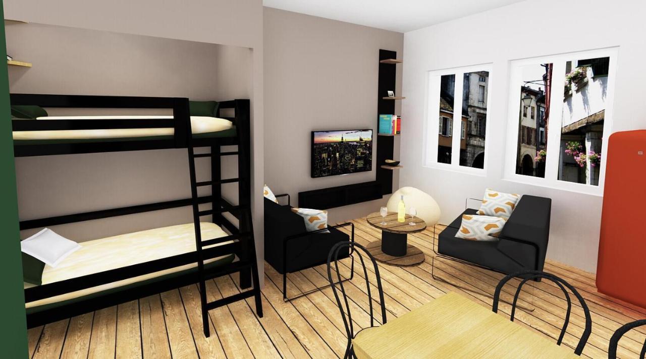 Louhans Les Petites Arcades Avec Ses Deux Appartements Cote Arcades Et Cote Cour Екстериор снимка